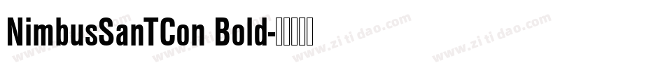 NimbusSanTCon Bold字体转换